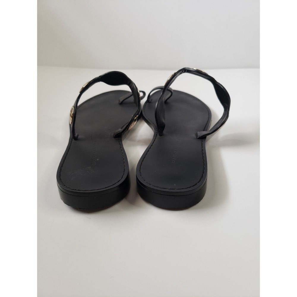 Banana Republic Womens Size 7 Shoes Toe Loop Sandals Greek Roman Gold Metal - Picture 4 of 5